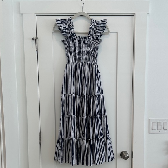 Hill House Ellie Nap Dress - Navy Stripe - Picture 2 of 8